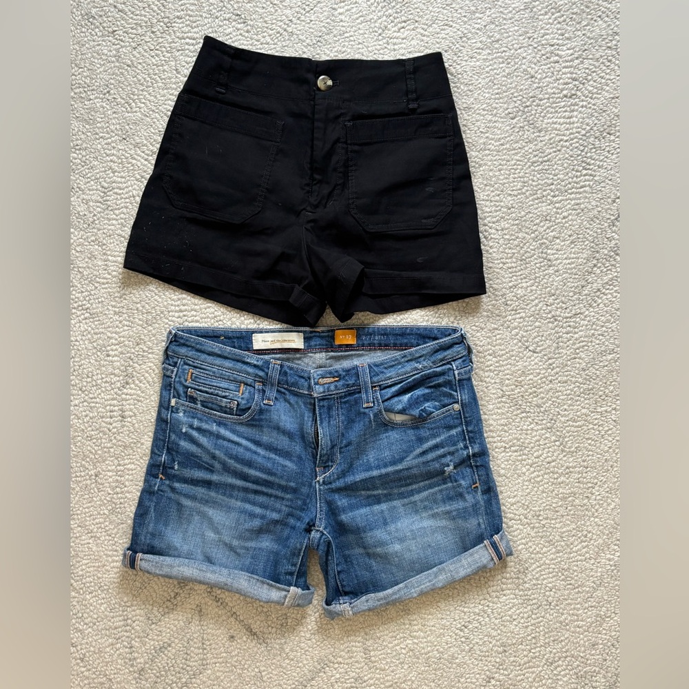 2 pairs of anthro shorts, size medium 27